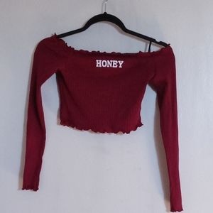 Shein Off-Shoulder Crop Top